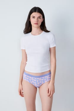 Pack of 3 Cotton and Lace Boyshorts;${refinementColor}