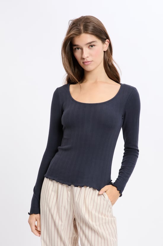 T-shirt de pyjama manches longues;${refinementColor}