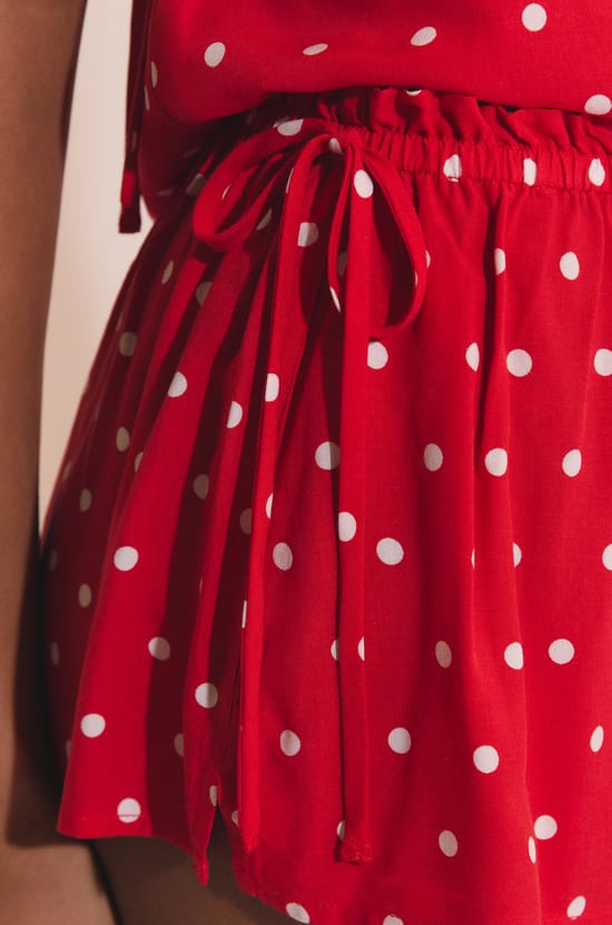 Short de pyjama &agrave; pois;${refinementColor}