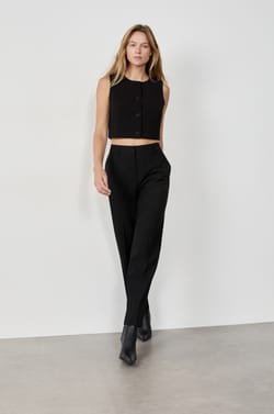 Straight Cut Trousers;${refinementColor}