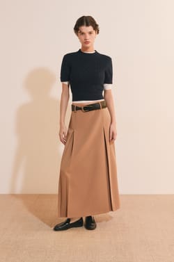 Pull manches courtes textur&eacute; en coton;${refinementColor}