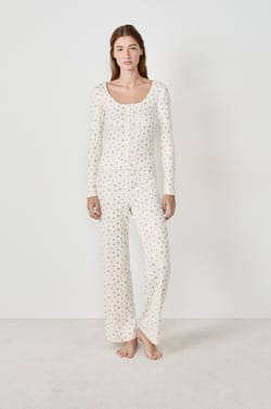 Blumen-Pyjama-T-Shirt;${refinementColor}