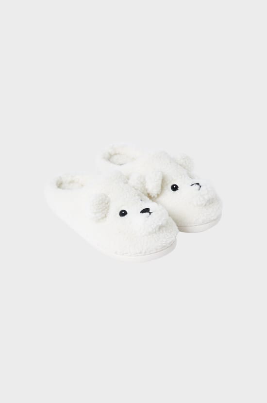 Bear Mule Slippers;${refinementColor}