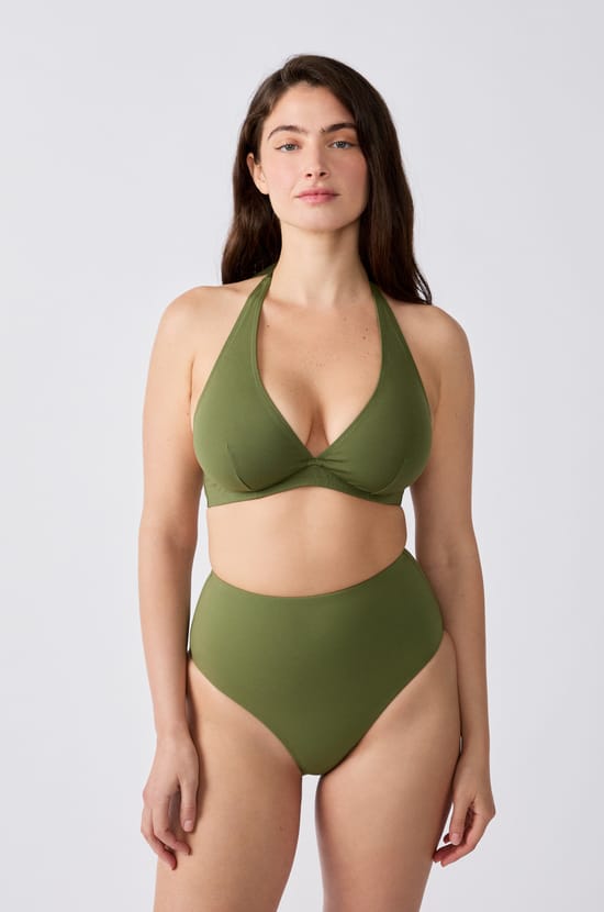 Underwired Triangle Bikini Top;${refinementColor}