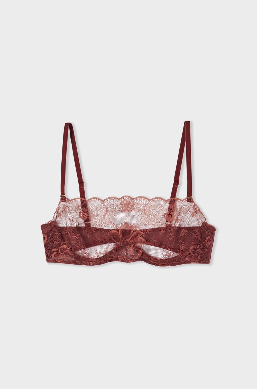 Lace Bandeau with Removable Straps;${refinementColor}