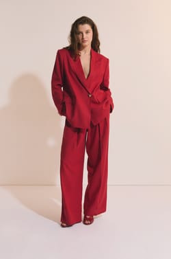 Veste blazer avec lin;${refinementColor}