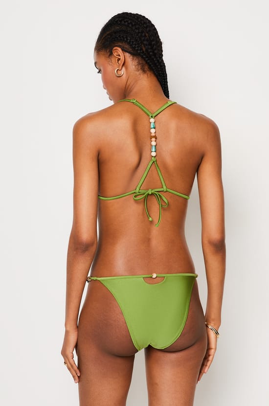 Triangle Beaded Detail Satin Bikini Top;${refinementColor}