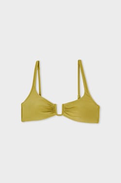 Haut de maillot de bain brassi&egrave;re satin&eacute;;${refinementColor}