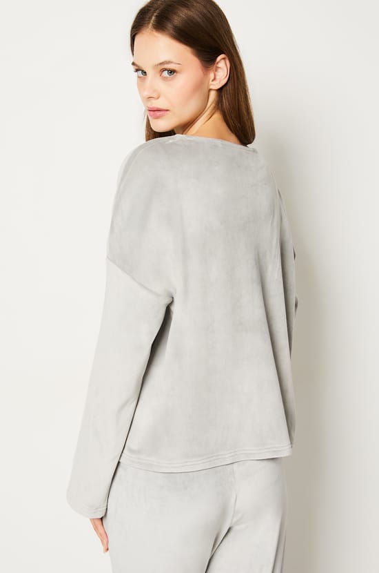 Sweat de pyjama polaire;${refinementColor}
