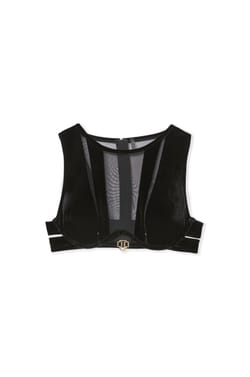Soutien-gorge brassi&egrave;re transparent en velours;${refinementColor}