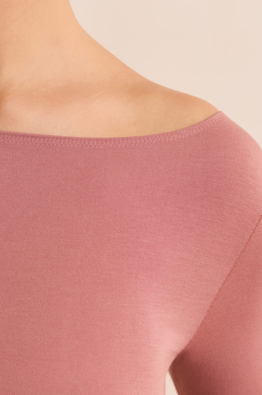 T-shirt thermique col bateau;${refinementColor}