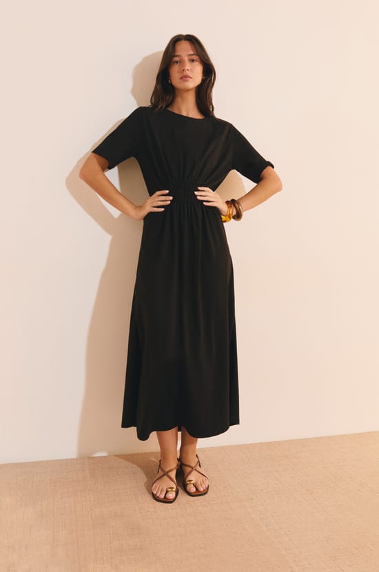 Robe longue en coton;${refinementColor}