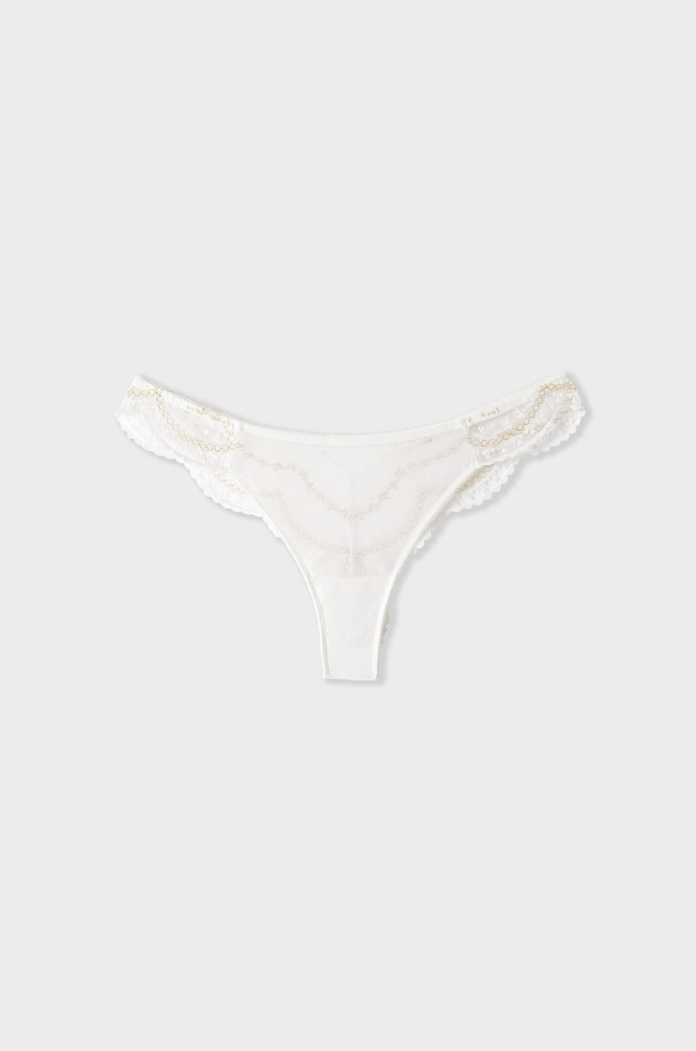 Tanga brodé effet irisé;${refinementColor}