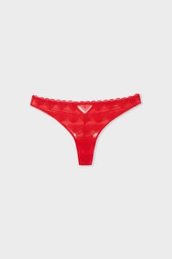 Tanga con bordado de corazones;${refinementColor}