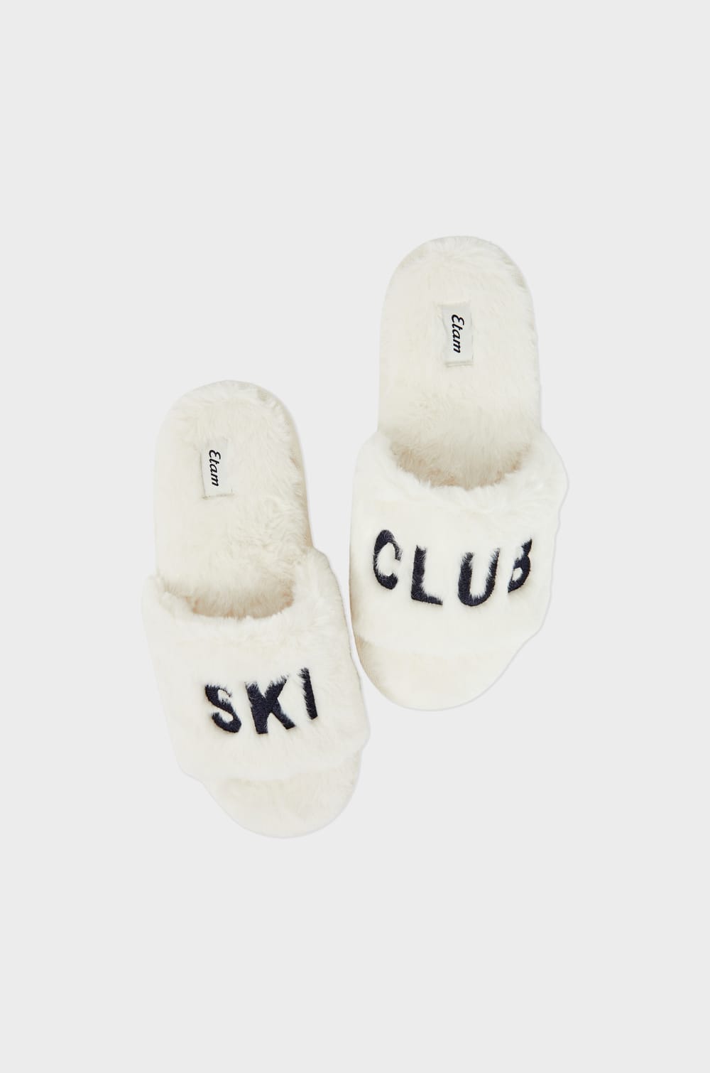 Chaussons tongs en fausse fourrure;${refinementColor}