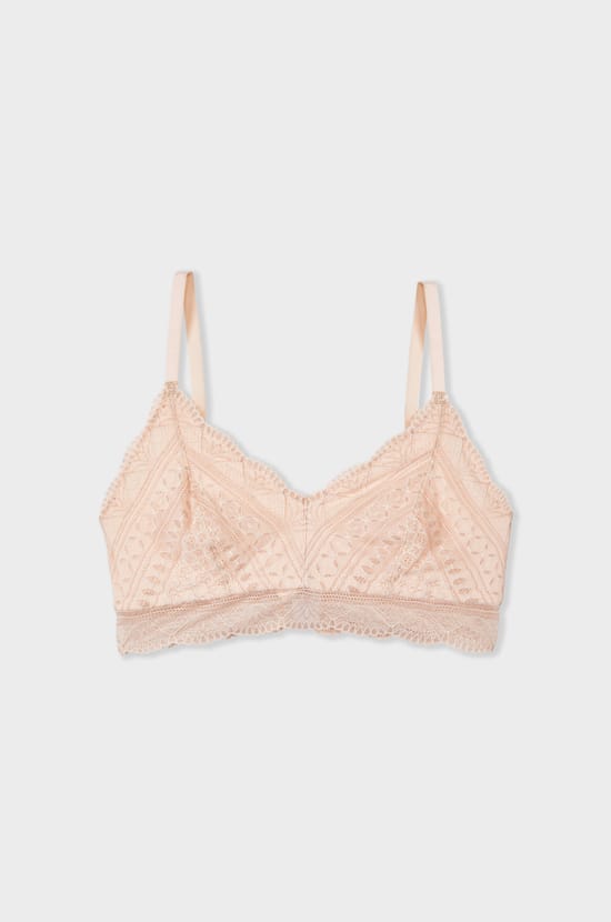 Post-mastectomy wireless triangle bra;${refinementColor}