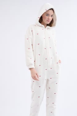 Fleece Jumpsuit;${refinementColor}