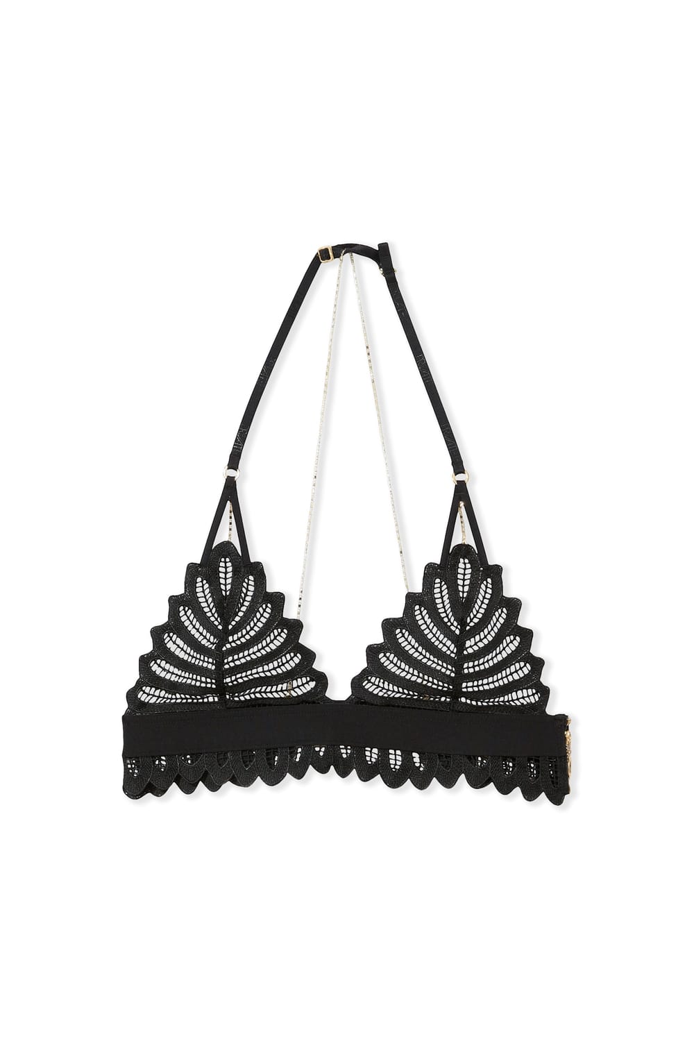 Soutien-gorge triangle avec broderie;${refinementColor}
