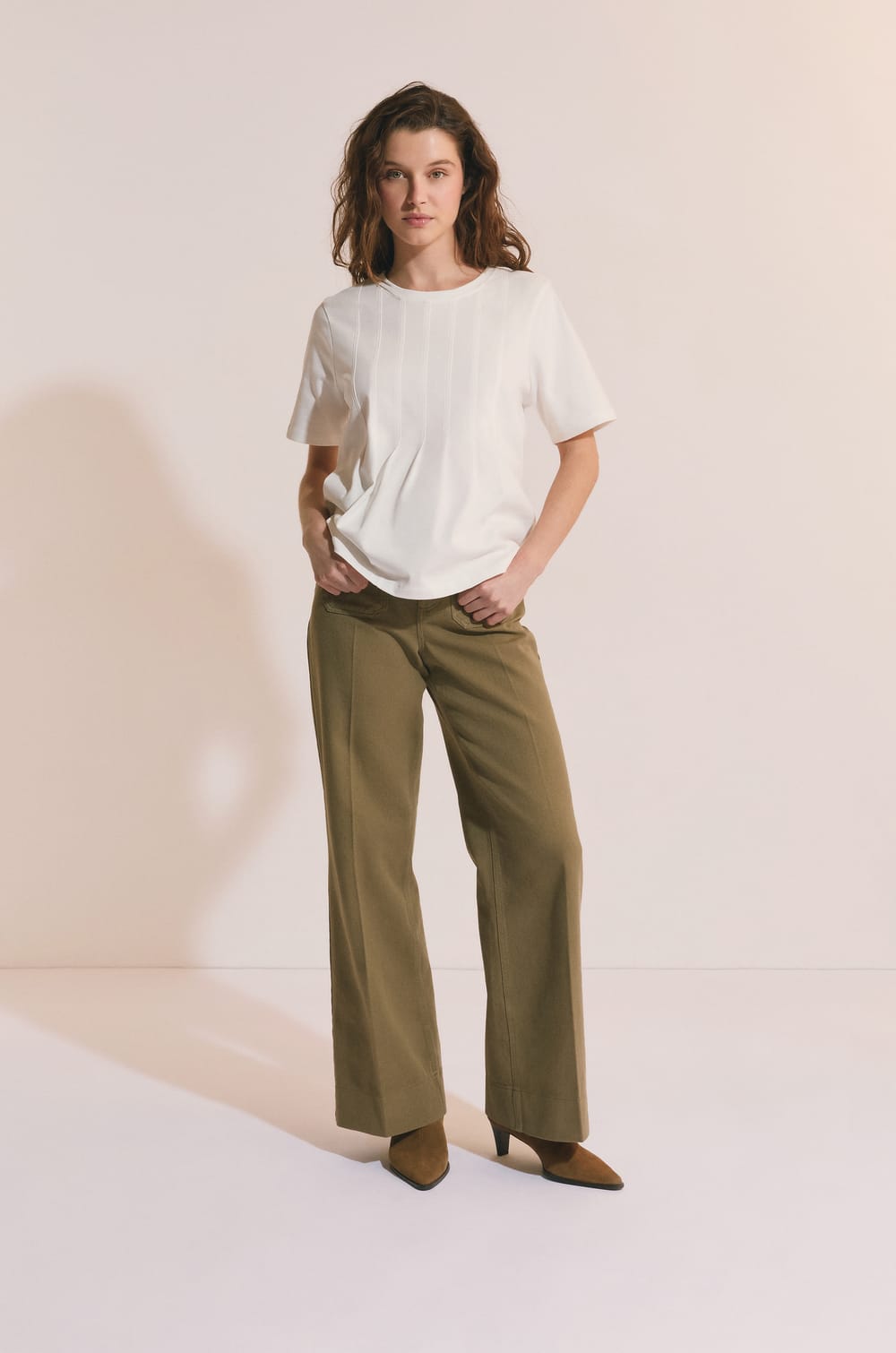 T-shirt manches courtes en coton;${refinementColor}