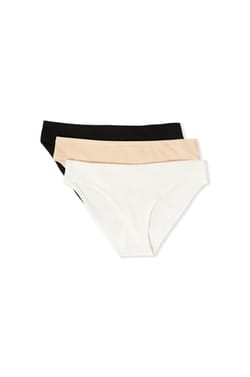 Pack of 3 Cotton Briefs;${refinementColor}
