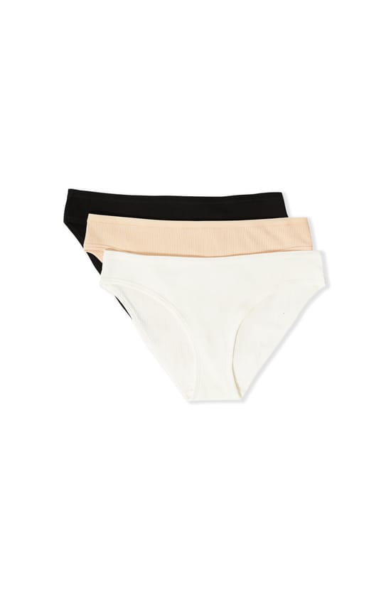 Pack of 3 Cotton Briefs;${refinementColor}