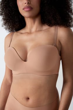 Lightly Lined Bra With Removable Straps, C-Cup;${refinementColor}