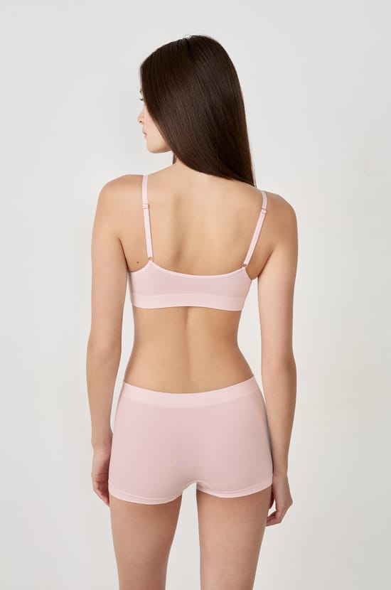 Optimal comfort cotton bralette;${refinementColor}
