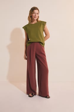 Camiseta de algod&oacute;n con detalles bordados;${refinementColor}