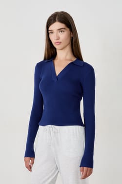 Polo manches longues;${refinementColor}