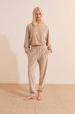 Sweatshirt de pyjama c&ocirc;tel&eacute;;${refinementColor}