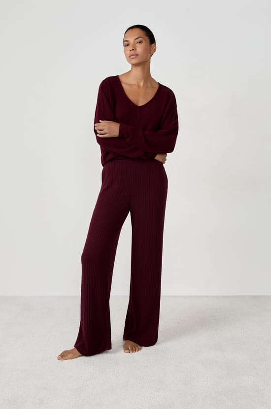 Pantal&oacute;n de pijama ancho;${refinementColor}