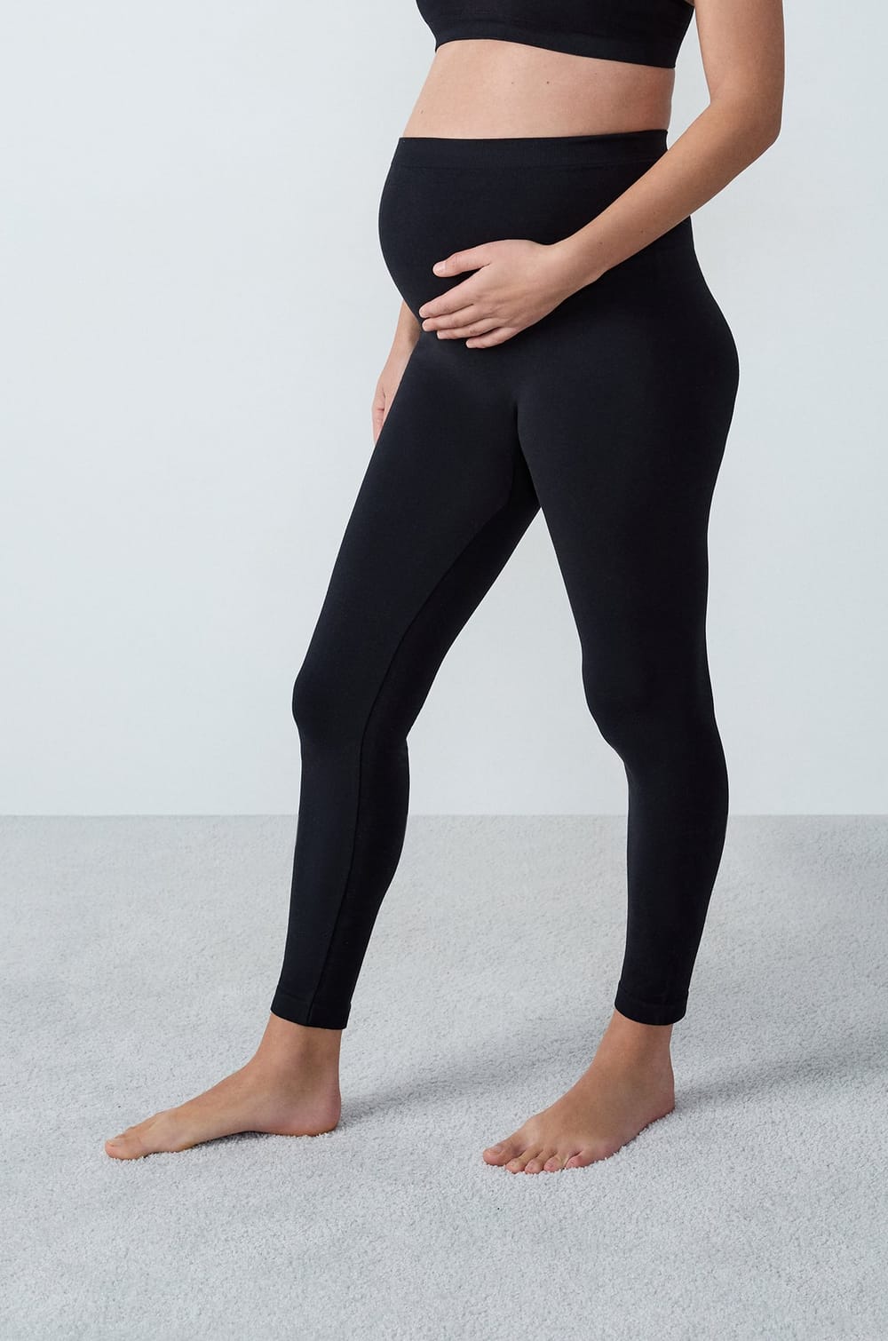 Legging taille haute de maternité;${refinementColor}