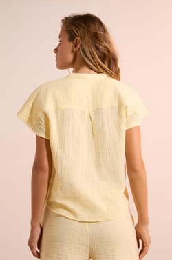 Chemise de pyjama en gaze de coton;${refinementColor}