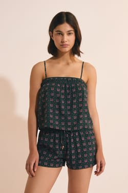 Top de pijama estampado;${refinementColor}