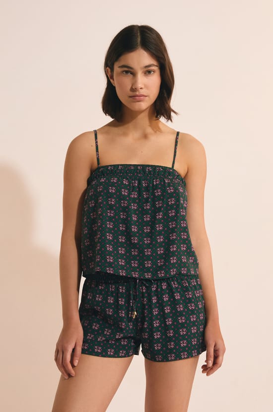 Top de pijama estampado;${refinementColor}