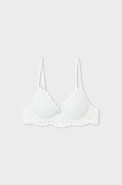 Soutien-gorge N.2 - Le push-up plongeant en broderie;${refinementColor}