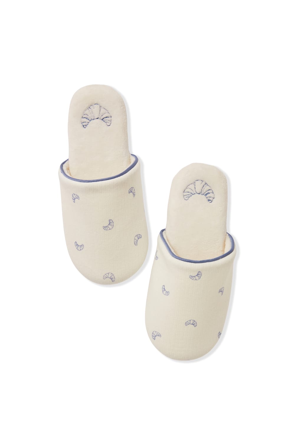 Cotton Slipper Mules;${refinementColor}
