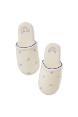 Cotton Slipper Mules;${refinementColor}