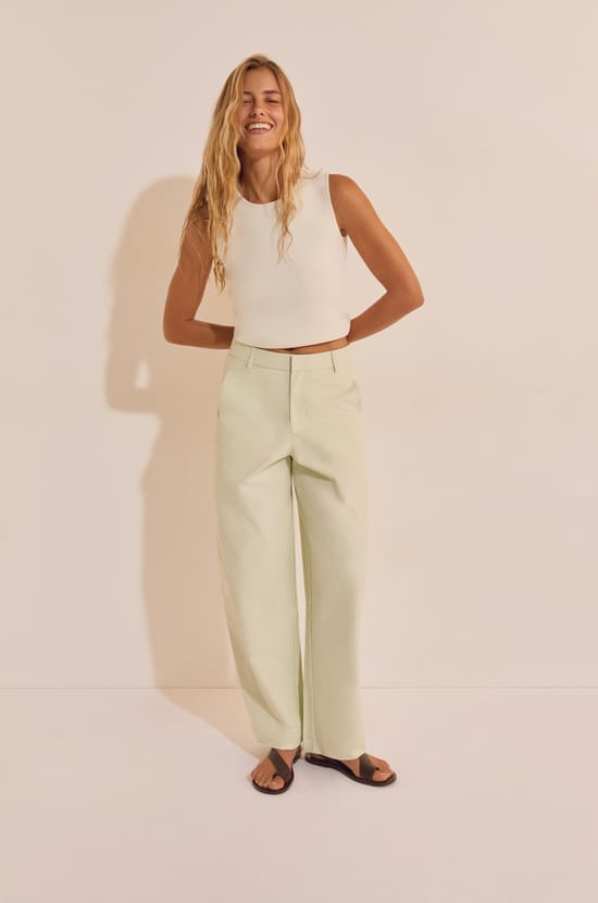 Pantalon avec coton;${refinementColor}