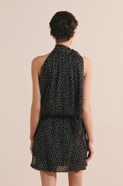 Sleeveless Polka Dot Top;${refinementColor}