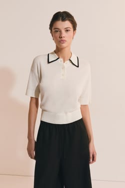 Polo &agrave; manches courtes;${refinementColor}