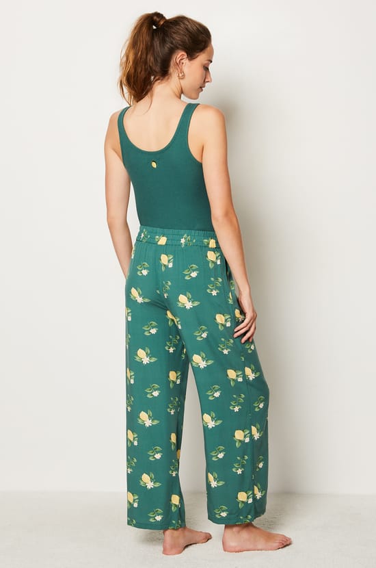 Lemon Print Pyjama Trousers;${refinementColor}