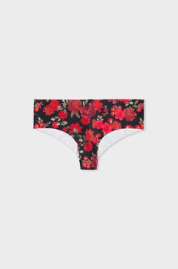 Braguita hipster de microfibra sin costuras estampado;${refinementColor}