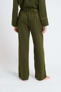 Pantalón de pijama satinado;${refinementColor}