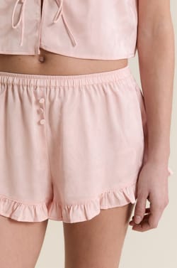 Short de pyjama satin&eacute;;${refinementColor}
