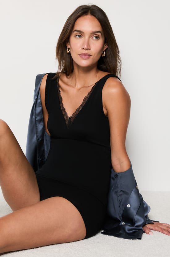 Tank Top with Cashmere in Thermal Knit;${refinementColor}
