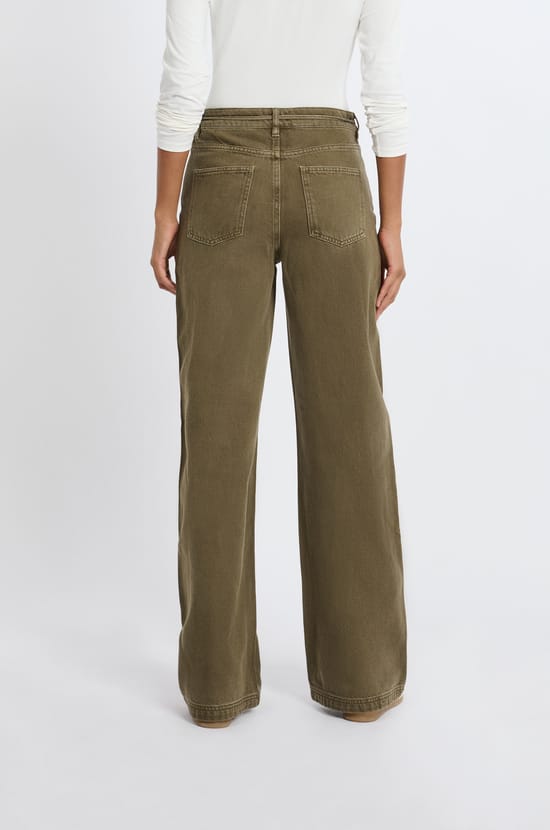 Pantalon avec cordon en coton;${refinementColor}