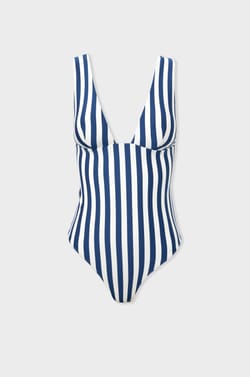 Maillot 1 pièce rayé;${refinementColor}