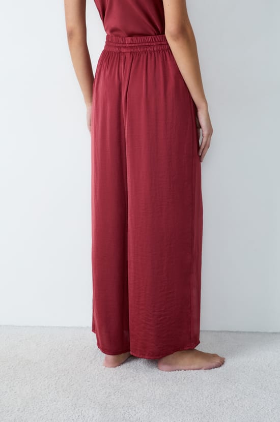 Wide-leg satin trousers;${refinementColor}