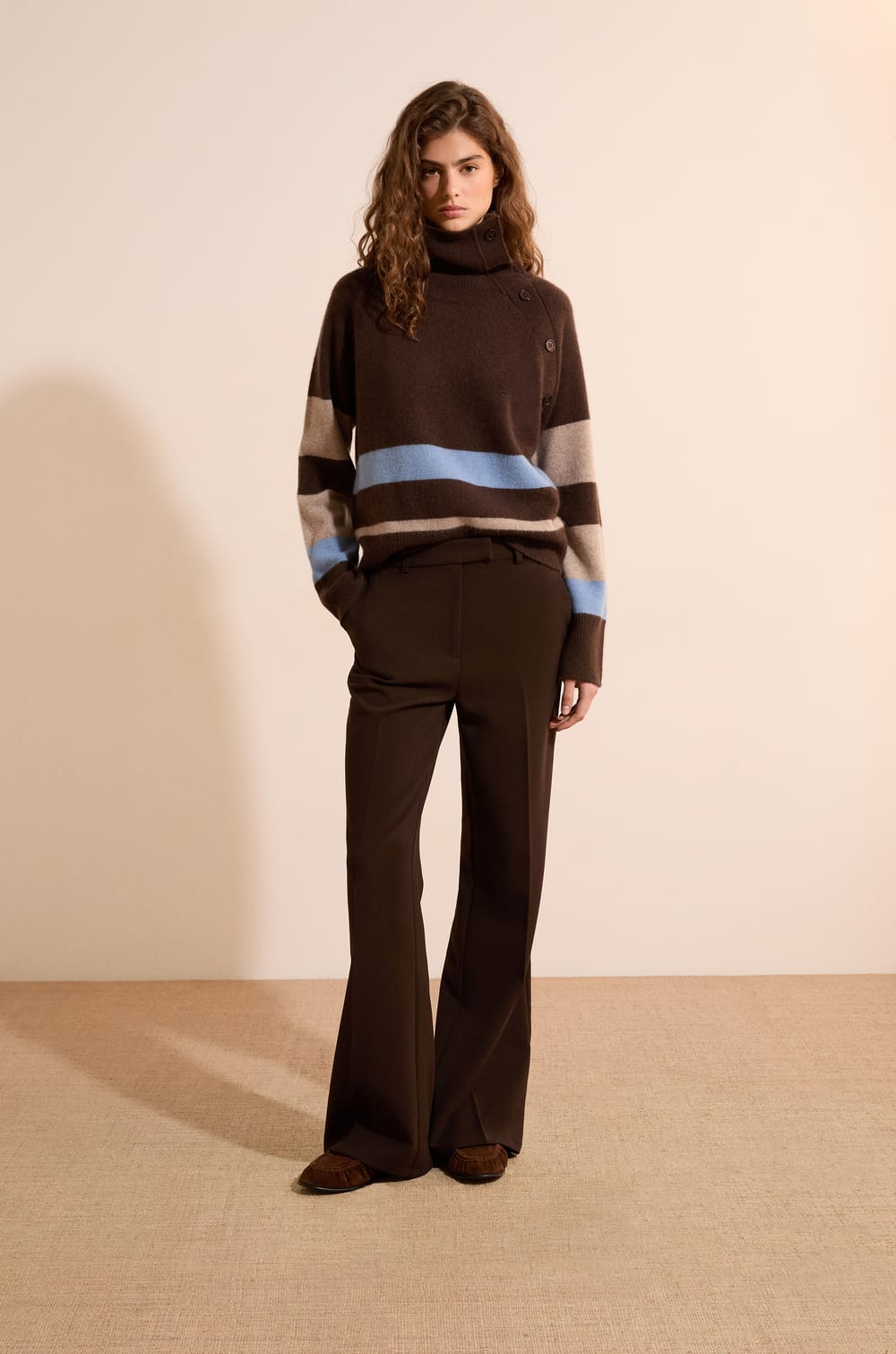 Pull col montant 100% cachemire;${refinementColor}